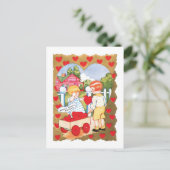 アンティークバレンタイン シーズンポストカード (スタンド正面)