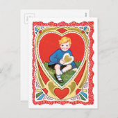 アンティークバレンタイン シーズンポストカード (正面/裏面)