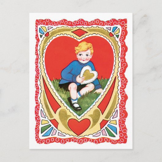 アンティークバレンタイン シーズンポストカード (正面)