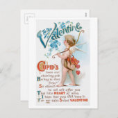 アンティークバレンタイン シーズンポストカード (正面/裏面)