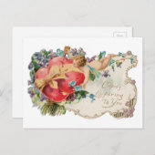 アンティークバレンタイン シーズンポストカード (正面/裏面)