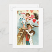 アンティークバレンタイン シーズンポストカード (正面/裏面)