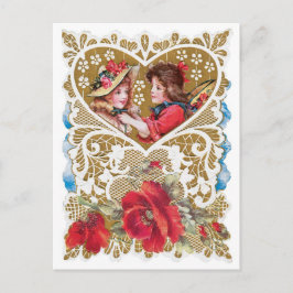 アンティークバレンタイン シーズンポストカード