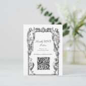 アンティークバロック彫刻 美術 ルネサンス オンライン 出欠カード (スタンド正面)