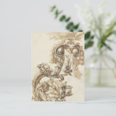 アンティークバロック成形 ポストカード (スタンド正面)