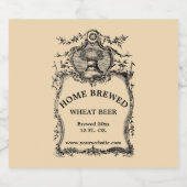 アンティークバロック・ロココ収穫小麦 ビールラベル (シングルラベル)