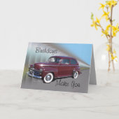 アンティークバーグカー カード (黄色い花)