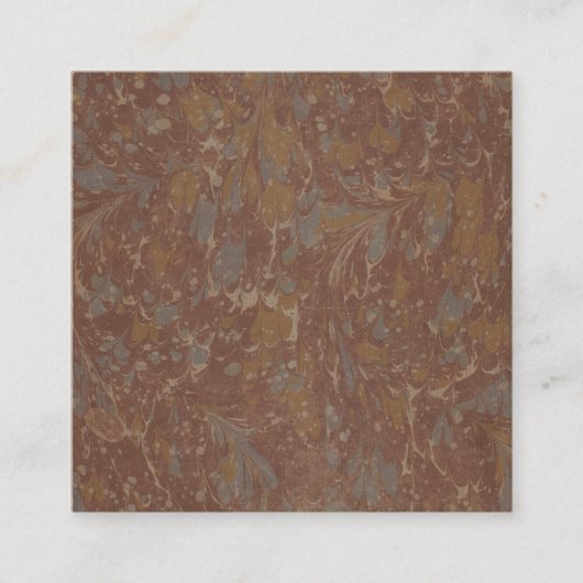 アンティークパターンブックII スクエア名刺 (正面)