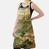 アンティークパリバードズアイビューマップ エプロン (インサイチュ)