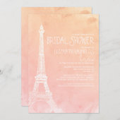 アンティークパリブライダルシャワー招待状 招待状 (正面/裏面)