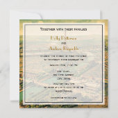 アンティークパリDIY背景色結婚SQ 招待状 (裏面)