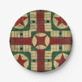 アンティークパルチェージゲームボードバイイーサンハーパー ペーパープレート (正面)