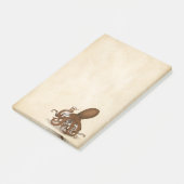 アンティークパーチメントケミストリーオクトパスチームパンク ポストイット (アングル)