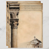 アンティークパーチメント クラシカルローマ建築 (正面/裏面)