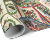 アンティークビクトリアンのクリスマスはがき ラッピングペーパー (ロールコーナー)