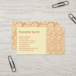 アンティークビクトリアンウィリアムモリスカーネーションバラ 名刺