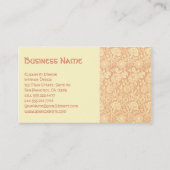 アンティークビクトリアンウィリアムモリスカーネーションバラ 名刺 (正面)