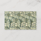 アンティークビクトリアンウィリアムモリスガーデンフラワーズ 名刺 (裏面)