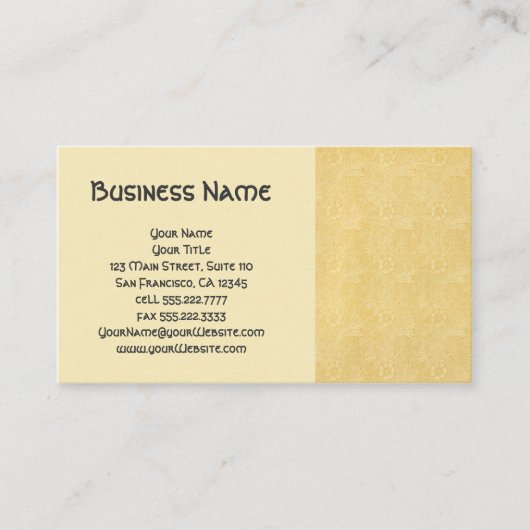 アンティークビクトリアンウィリアムモリスガーデンフラワーズ 名刺 (正面)