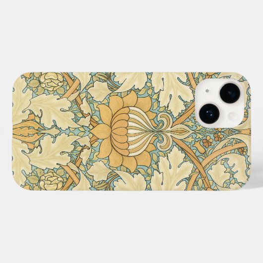 アンティークビクトリアンウィリアムモリスフローラリーフ工場 Case-Mate iPhoneケース (裏面 (横))