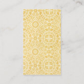 アンティークビクトリアンウィリアムモリス花フローラ 名刺 (裏面)