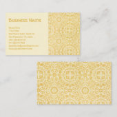 アンティークビクトリアンウィリアムモリス花フローラ 名刺 (正面/裏面)