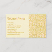 アンティークビクトリアンウィリアムモリス花フローラ 名刺 (正面)