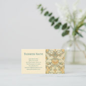 アンティークビクトリアンウィリアムモリス花フローラ 名刺 (スタンド正面)