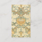 アンティークビクトリアンウィリアムモリス花フローラ 名刺 (裏面)