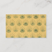 アンティークビクトリアンウィリアムモリス花フローラ 名刺 (裏面)