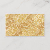 アンティークビクトリアンウィリアムモリス花フローラ 名刺 (裏面)