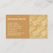 アンティークビクトリアンウィリアムモリス花フローラ 名刺 (正面)