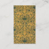 アンティークビクトリアンウィリアムモリス花柄 名刺 (裏面)