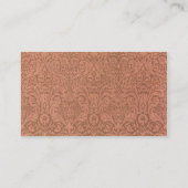 アンティークビクトリアンウィリアム・モリスフローラ・ダマスク 名刺 (裏面)