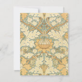 アンティークビクトリアンウィリアム・モリス・セント・ジェームズ・フローラ セーブザデート (裏面)