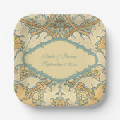 アンティークビクトリアンウィリアム・モリス・セント・ジェームズ・フローラ ペーパープレート (正面)