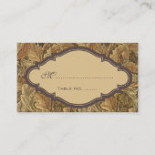 アンティークビクトリアンウォーム紅葉結婚ズ プレイスカード (正面)