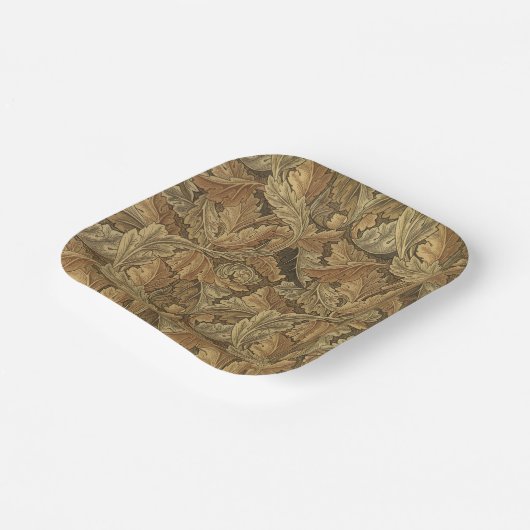 アンティークビクトリアンウォーム紅葉結婚ズ ペーパープレート (傾斜あり)