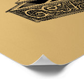 アンティークビクトリアンエラキャッシュレジスタアートチェックアウト ポスター (角)