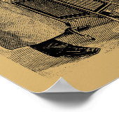 アンティークビクトリアンエラスチームパンクX線機 ポスター (角)