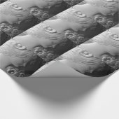 アンティークビクトリアンカメオシルエット ラッピングペーパー (角)