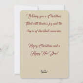 アンティークビクトリアンクリスマスエフェメラコラージュアート シーズンカード (裏面)