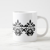 アンティークビクトリアンダマスクパターン ジャンボコーヒーマグカップ (右)