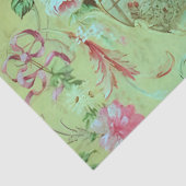 アンティークビクトリアントイルセージグリーンデクページ 薄葉紙 (詳細)