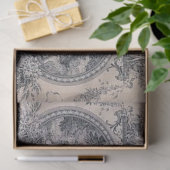 アンティークビクトリアントイルブルー&ホワイトデカップージ 薄葉紙 (ギフト)