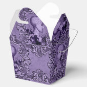 アンティークビクトリアンパープルとブラックのテクノロジー フェイバーボックス (オープン)