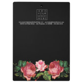 アンティークビクトリアンフローラフローリスト事業 クリップボード (裏面)