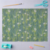 アンティークビクトリアンヴィンテージ花模様 薄葉紙 (クラフト)