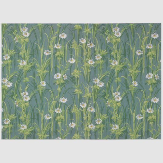 アンティークビクトリアンヴィンテージ花模様 薄葉紙 (正面)