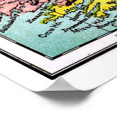 アンティークビクトリアン時代の地図 ポスター (角)